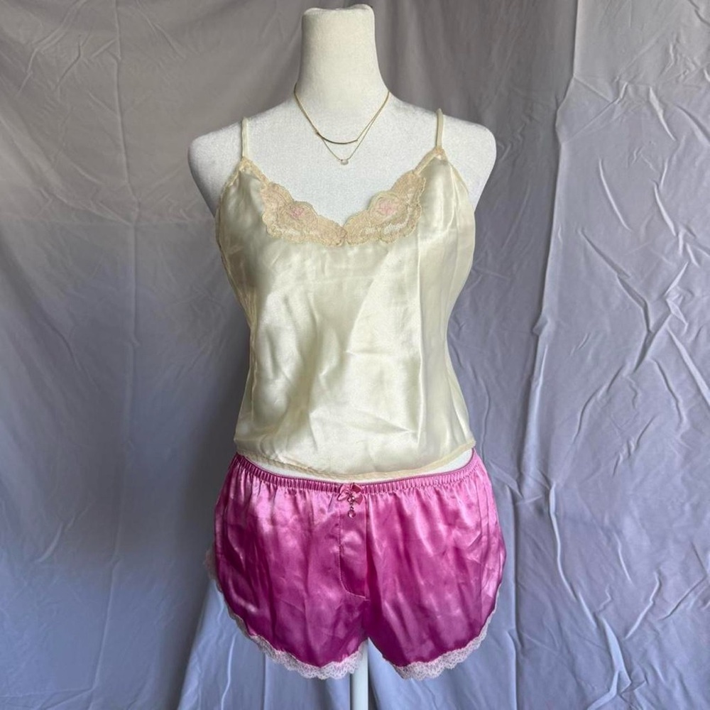 vtg myonne satin lace trim cami
